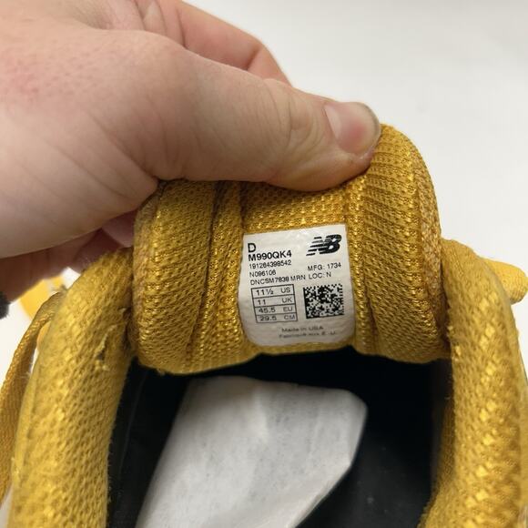 New Balance 990 990v4 Made In USA “Mustard Yellow” M990QK4